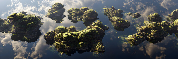 Exploration of Floating Isands: Nature's Marvel of Sspended Terrains and TheirRole in Water Ecosystems ad Habitat Conservation