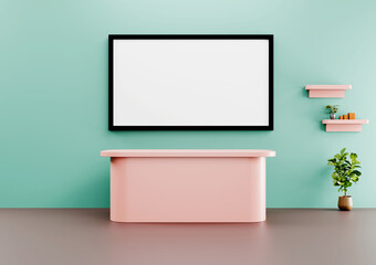 Modern Office Waiting Area - Minimalist 3d Render