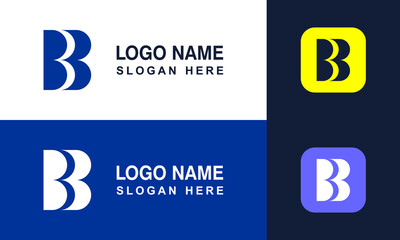 B or BB logo template