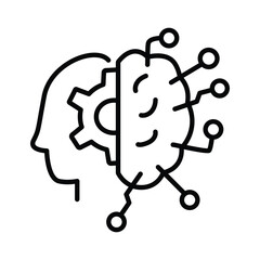 Ai Development doodle icon EPS 10 file