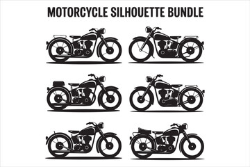 Naklejka premium Biker Riding Vintage Motorcycle – Black and White Art