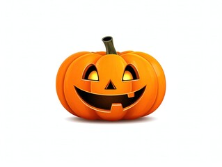 Halloween Pumpkins Vector Illustration Set on Transparent Background, for Web Design, Holiday Card, and Poster