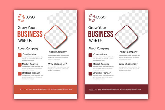 Creative and modern  business flayer design with company.
