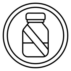 Medicine Alert Minimalist Icon Design