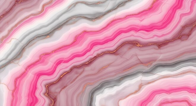 Abstract pink and gray swirling marble texture background