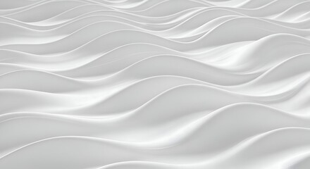 Fototapeta premium Elegant White Waves - A Serene Abstract Background Texture.