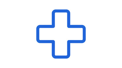 Fototapeta premium Medical cross symbol representing health, care, and emergency services, a universal sign for hospitals and clinics, ideal for healthcare related designs