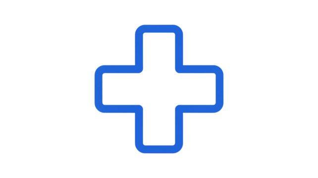 Medical cross symbol representing health, care, and emergency services, a universal sign for hospitals and clinics, ideal for healthcare related designs