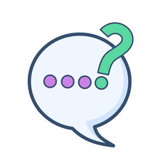 Speech Bubble with Punctuation and Question Marks