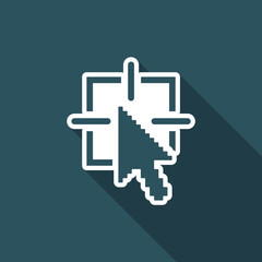 Vector illustration of single isolated target icon