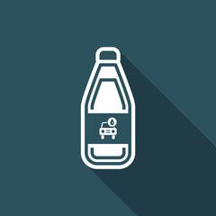 Vector illustration of single isolated car liquid icon
