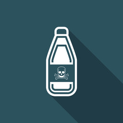 Vector illustration of single isolated skull icon