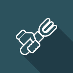 Vector illustration of single isolated food icon