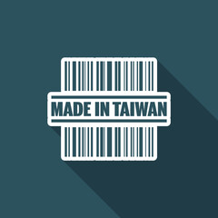 Vector illustration of single isolated Taiwan icon