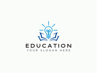 Education logo design vector template