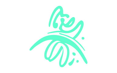 vector illustration of an abstract hand