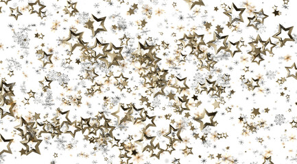 Elegant design with gold stars and sparkles, perfect for holidays and celebrations.