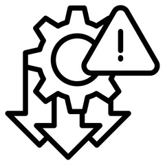 Risk management icon vector illustration	
