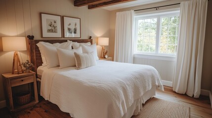 Elegant neutral bedroom