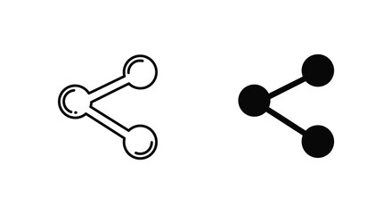 Two black and white connection or link icons displayed side by side