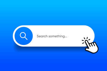 Search Bar with suggestions for UI UX design and web site. Search Address and navigation bar icon. Collection of search form templates for websites. Search engine web browser window template.