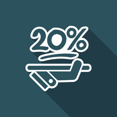 Discount label icon