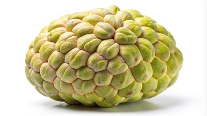 Fototapeta premium Studio shot of a ripe and delicious sugar apple fruit isolated