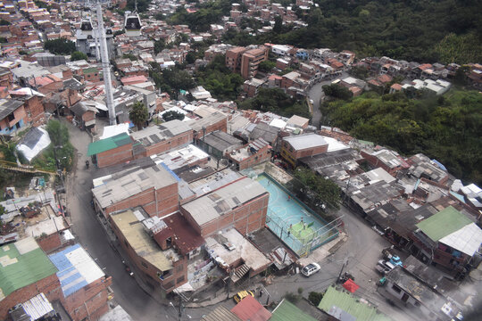 Medellin, colombia, Teleferico, comuna, 