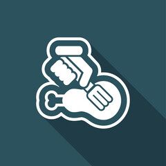 Meat fork icon