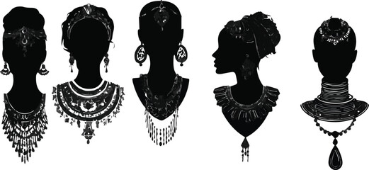 Vector illustration of eagle and birds with romantic couple silhouette icons and love design elements