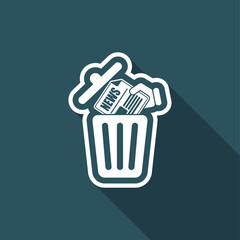 Trashing a news paper