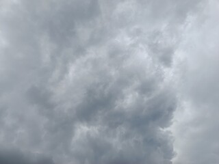 Fototapeta premium Dark Storm Clouds Covering the Entire Overcast Sky