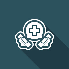 Obraz premium Emergency call contact