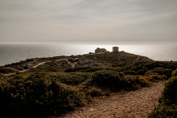 Latarnia Portugalia klif Portugal ruiny © Emilia