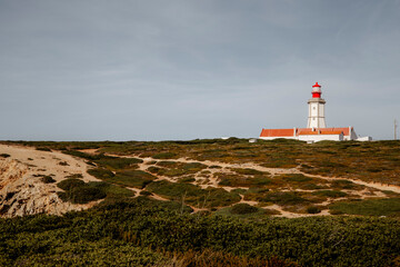 Latarnia Portugalia klif Portugal © Emilia