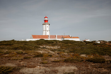 Latarnia Portugalia klif Portugal © Emilia