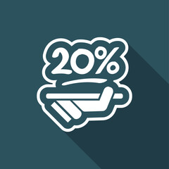 Discount label icon