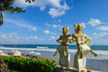 Sculptures of Balinese dancers