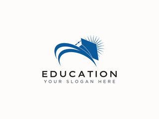 Education logo design vector template
