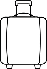 vector suitcase icon illustration