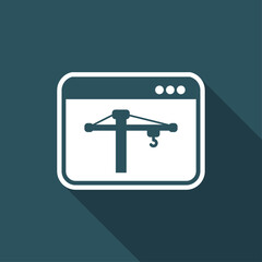 Under construction - Vector flat minimal icon