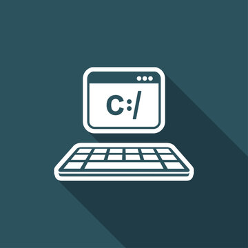 Programming software - Vector flat minimal icon