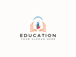Education logo design vector template
