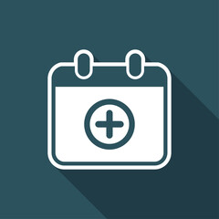 Add new appointment on calendar - Minimal vector icon
