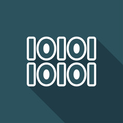 Binary code concept -  Minimal vector icon