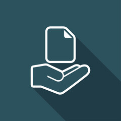 Service offer - File processing - Minimal icon