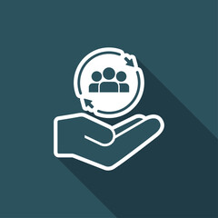 Network full services - Minimal vector icon