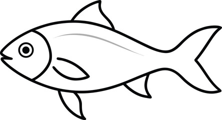 cartoon vector fish in water
