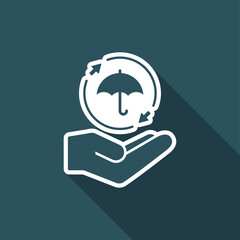 Full protection - Minimal vector icon