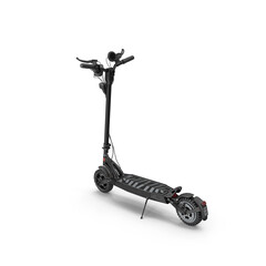 Modern electric scooter isolated on transparent background, transport concept